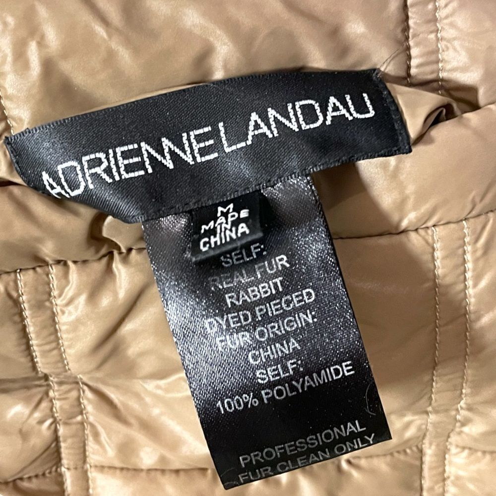 ADRIENNE LANDAU Reversible Real Fur Vest |Size: M| - Picture 6 of 10